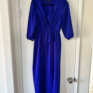 Elegant Blue Women's Dress